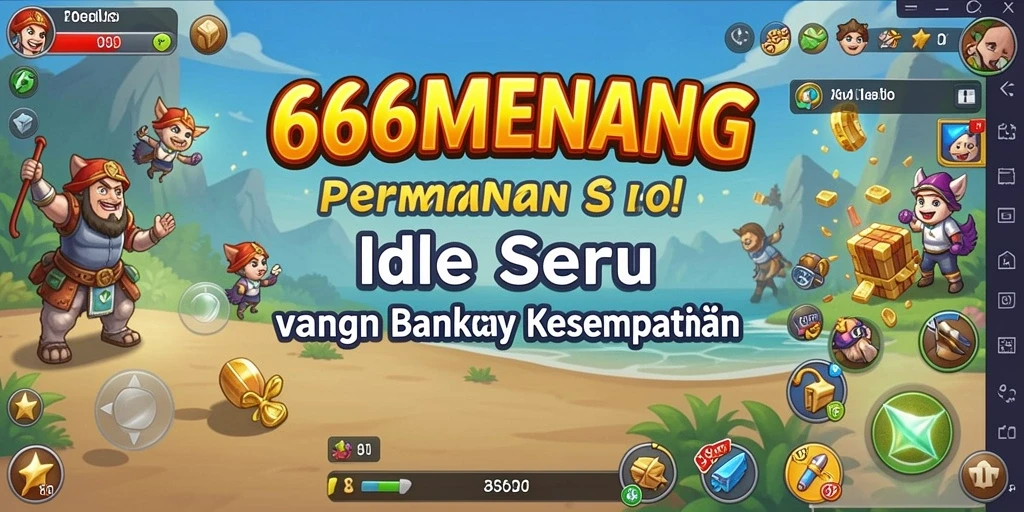 Tampilan gameplay yang menarik dalam 666MENANG dengan elemen Idle.