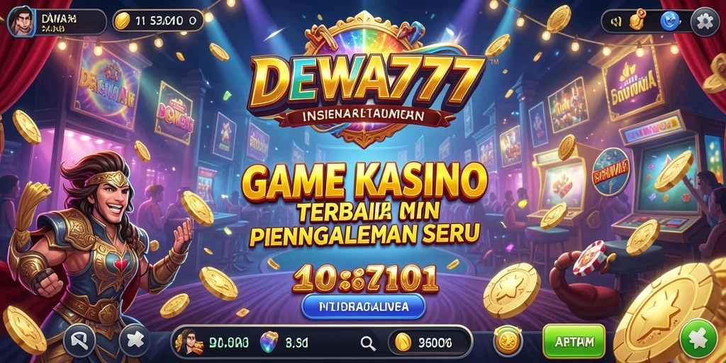 Screenshot gameplay DEWA777 yang menggambarkan keseruan bermain Kasino.