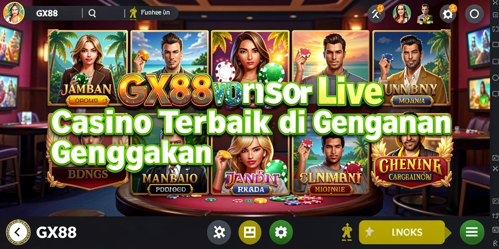 Screenshot dari gameplay Live Casino yang menarik dan interaktif.