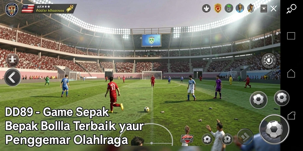 Tampilan gameplay <strong>IDR89</strong> dengan aksi sepak bola yang seru dan menantang.