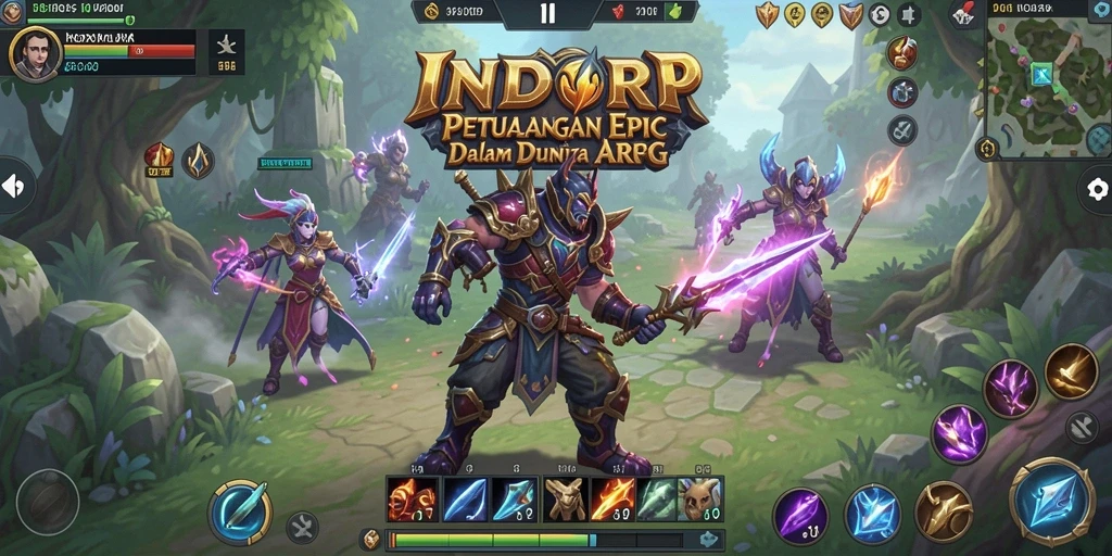 Tampilan visual menakjubkan dari gameplay INDORP yang penuh aksi.