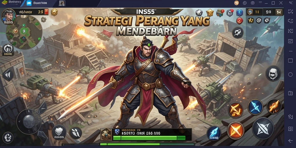 Tampilan gameplay menegangkan di dalam INS55 dengan pertempuran strategis.
