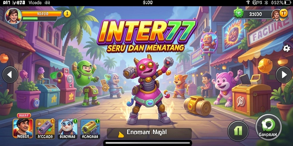 Tangkapan layar permainan INTER77 menampilkan aksi seru dalam gameplay Arcade.