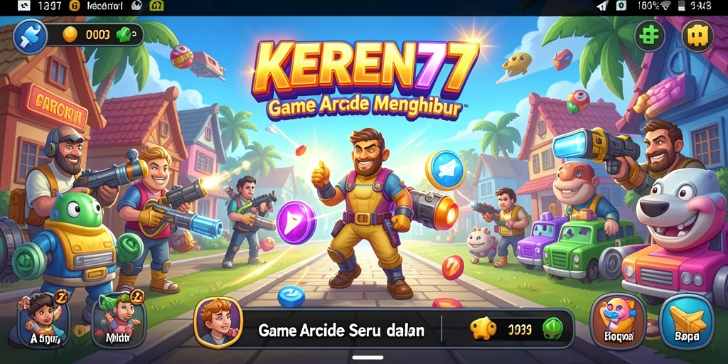 Tampilan gameplay seru dan menantang dari KEREN77.