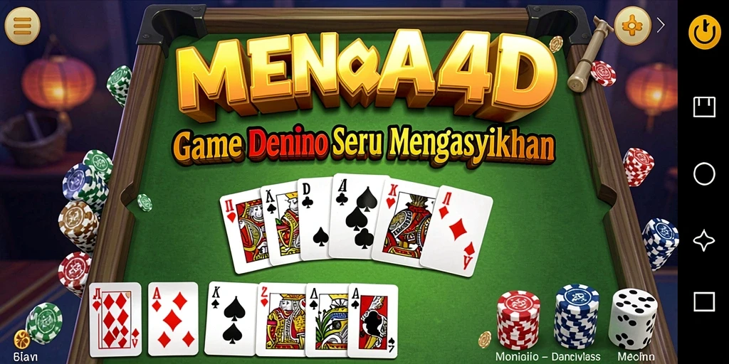 Screenshot MENARA4D menampilkan pengalaman bermain Domino yang menarik.