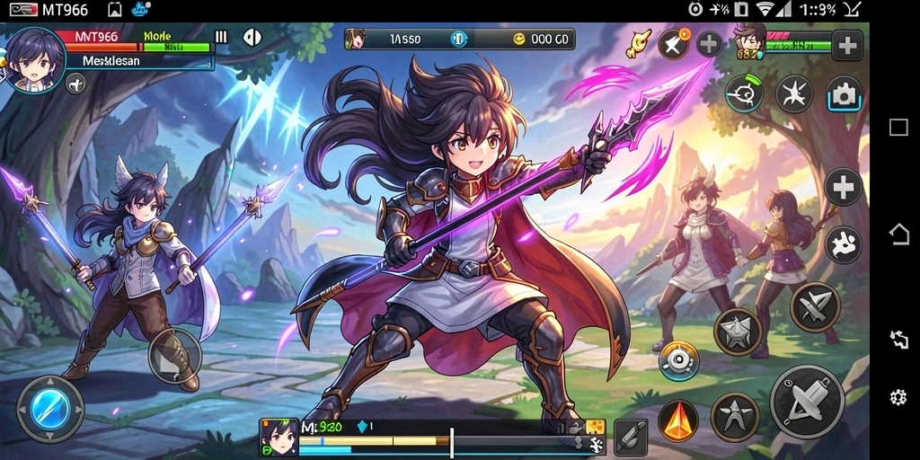 Tampilan screenshot gameplay MT966 yang mengasyikkan dan penuh warna.