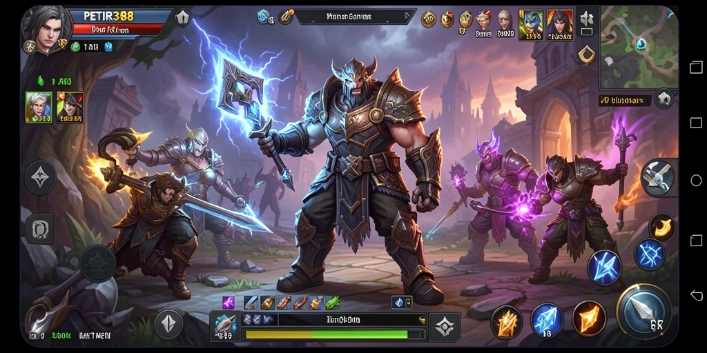 Screenshot utama PETIR388 menunjukkan aksi bertarung yang mendebarkan dalam dunia ARPG.