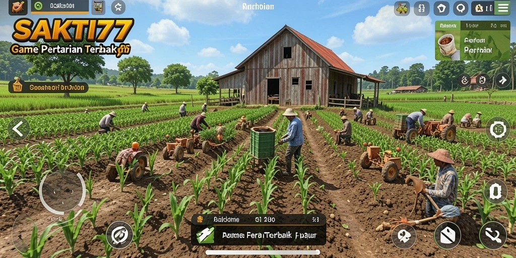 Screenshot gameplay SAKTI77 menampilkan pengalaman pertanian yang kaya dan menarik.