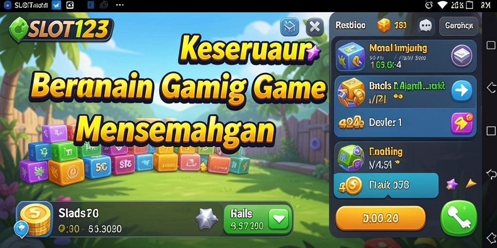 Tampilan gameplay SLOT123 yang menawan dan interaktif.