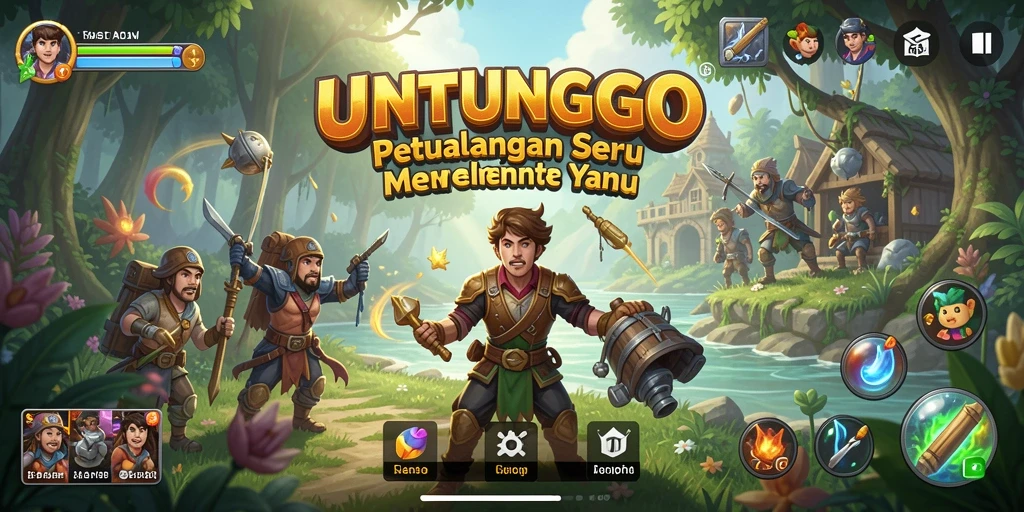 Tampilkan gameplay seru dan eksplorasi di UNTUNGGO.